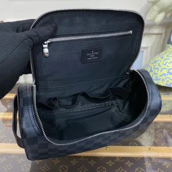 LV N47625 Louis Vuitton Toaletní taška Damier Graphite Canvas