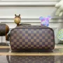 LV N40127 Louis Vuitton Dopp Kit Toaletní taška Damier Ebene Canvas