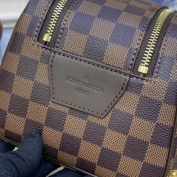 LV N40127 Louis Vuitton Dopp Kit Toaletní taška Damier Ebene Canvas