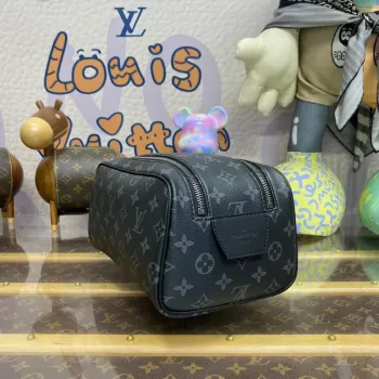 LV M44494 Louis Vuitton Dopp Kit Toaletní taška Monogram Eclipse potažená plátnem