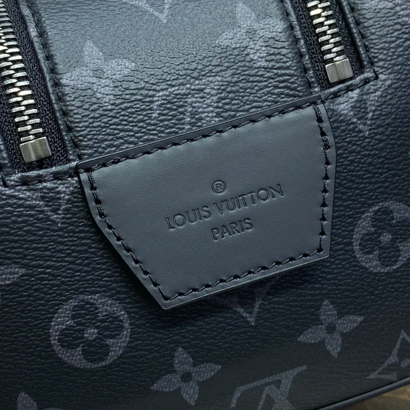 LV M44494 Louis Vuitton Dopp Kit Toaletní taška Monogram Eclipse potažená plátnem