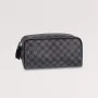 LV N40127 Louis Vuitton Dopp Kit Toaletní taška Damier Graphite Canvas