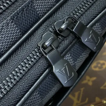 LV M82542 Louis Vuitton Alpha Nano Bag Damier Canvas Černá