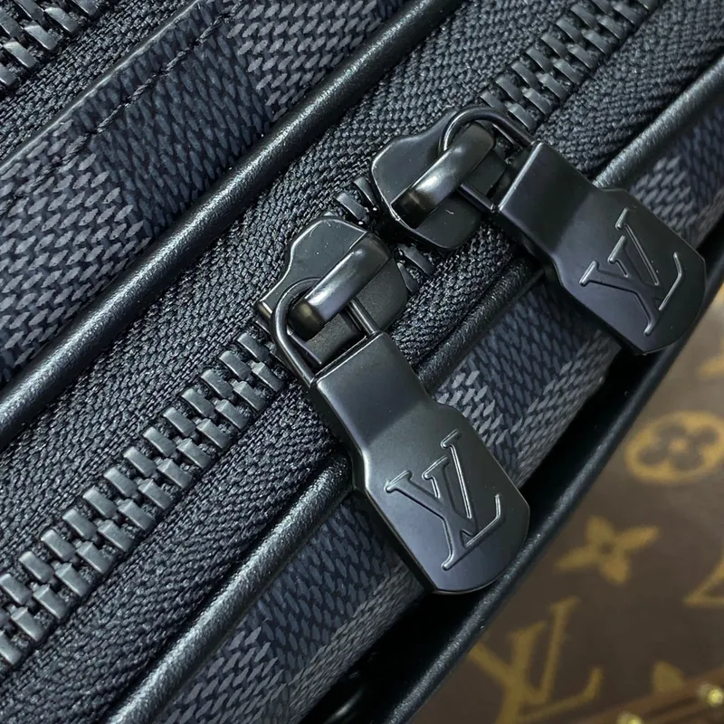 LV M82542 Louis Vuitton Alpha Nano Bag Damier Canvas Černá