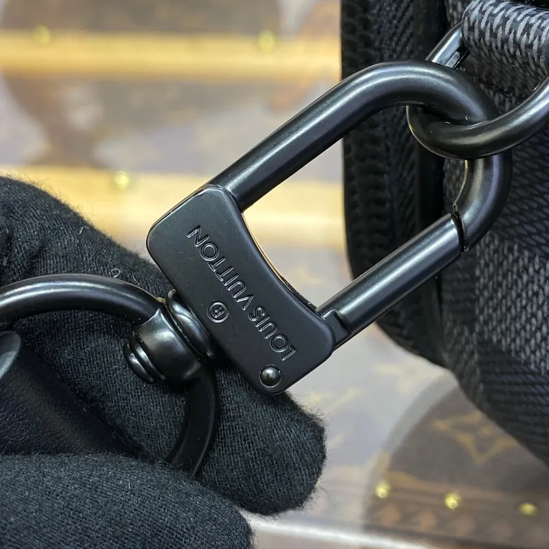 LV M82542 Louis Vuitton Alpha Nano Bag Damier Canvas Černá