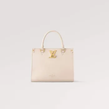 LV M23637 Louis Vuitton  Lock & Go Bag Lockme z jemné telecí kůže Quartz White