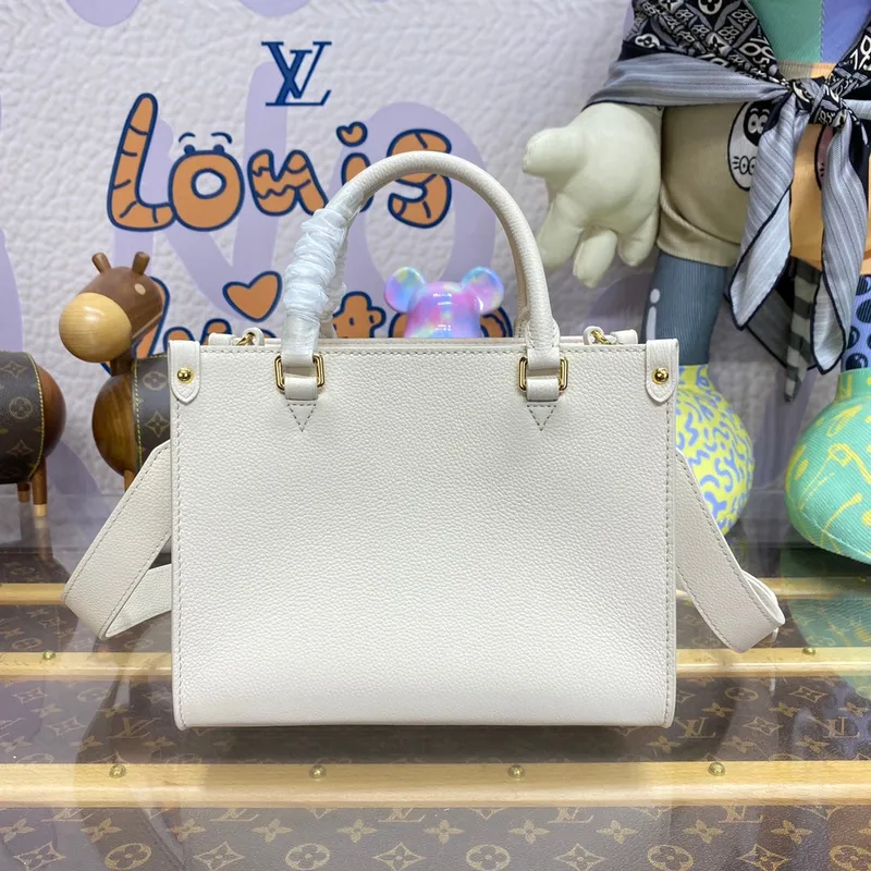 LV M23637 Louis Vuitton  Lock & Go Bag Lockme z jemné telecí kůže Quartz White