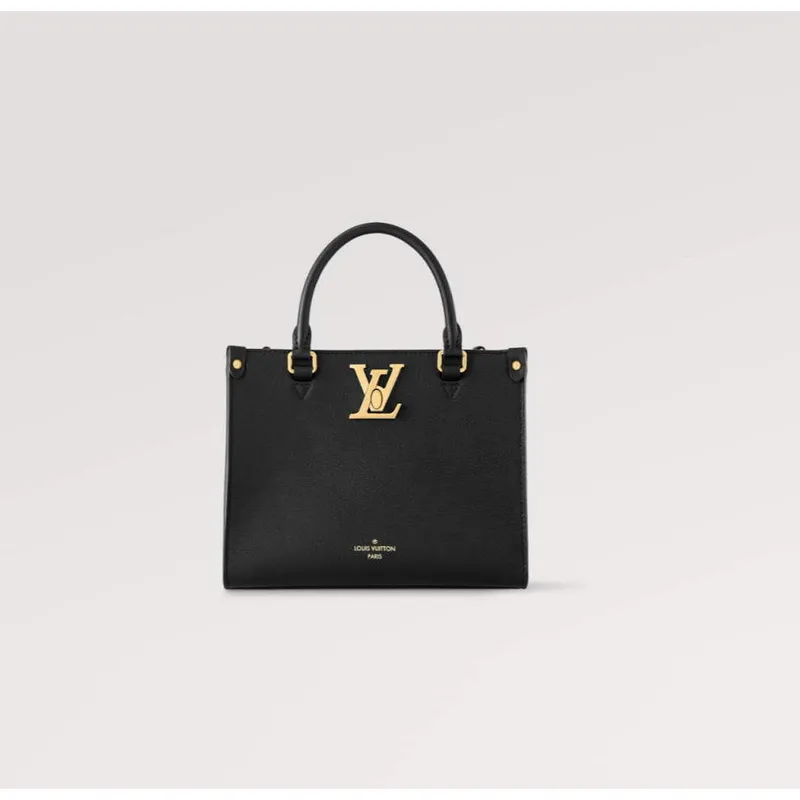 LV M22311 Louis Vuitton  Lock & Go Bag Lockme z jemné telecí kůže černé barvy