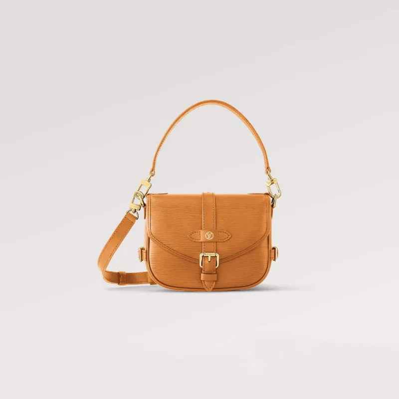 LV M23471 Louis Vuitton Saumur BB Kabelka Safran Hnědá