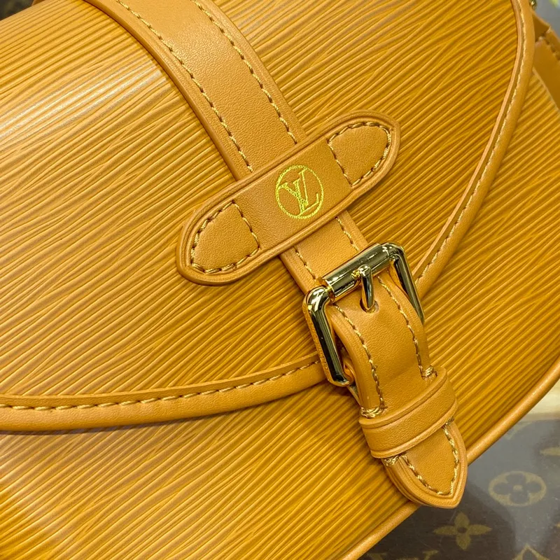 LV M23471 Louis Vuitton Saumur BB Kabelka Safran Hnědá