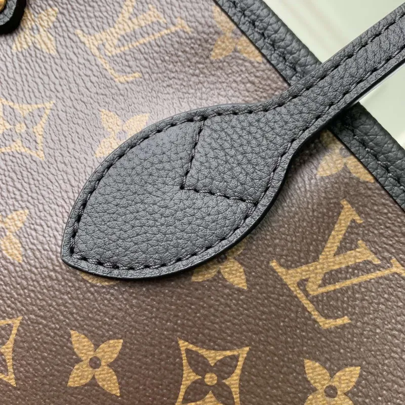 LV M11946 Louis Vuitton Neverfull Inside Out MM Kabelka Černá