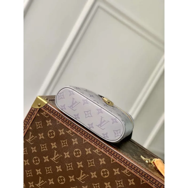 LV M12427 Louis Vuitton Vanity Chain Pouch Bag Trianon Šedá