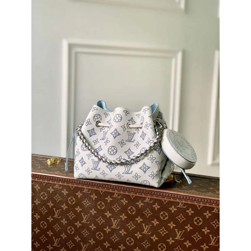 LV M11736 Louis Vuitton Bella Bucket Bag Bílá/Modrá