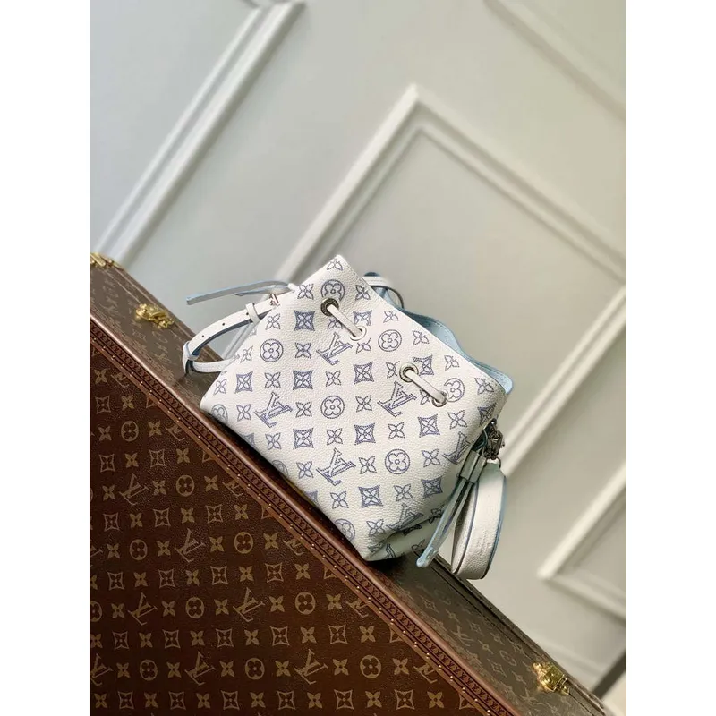 LV M11736 Louis Vuitton Bella Bucket Bag Bílá/Modrá