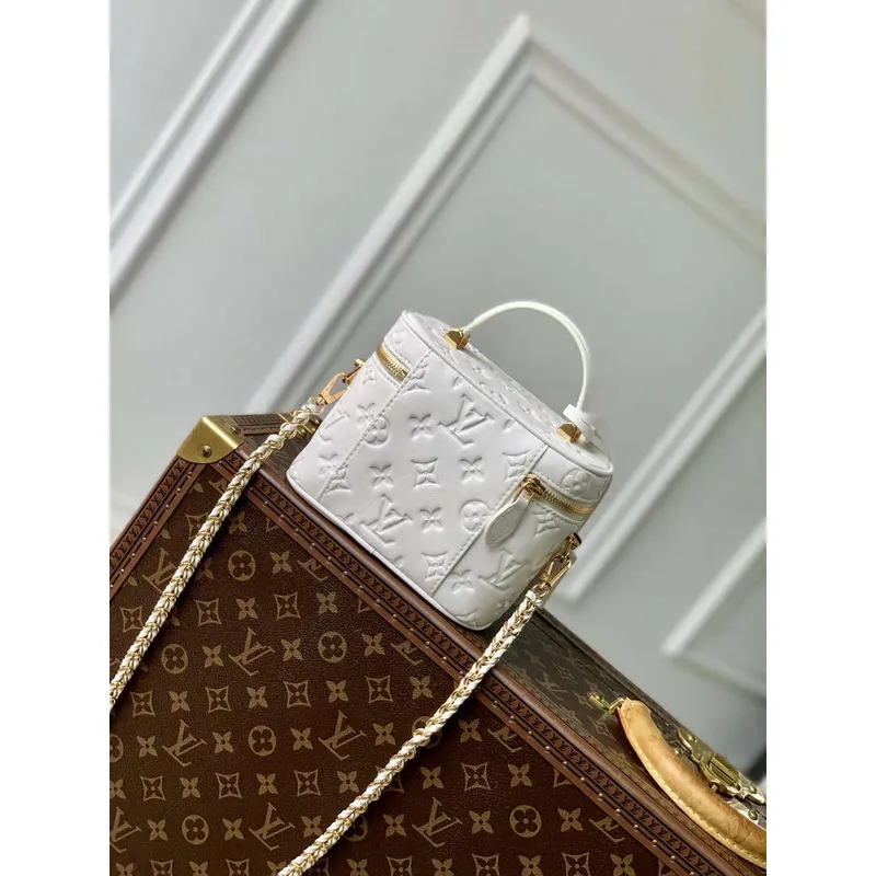 LV M25219 Louis Vuitton Vanity PM Kabelka Krémová