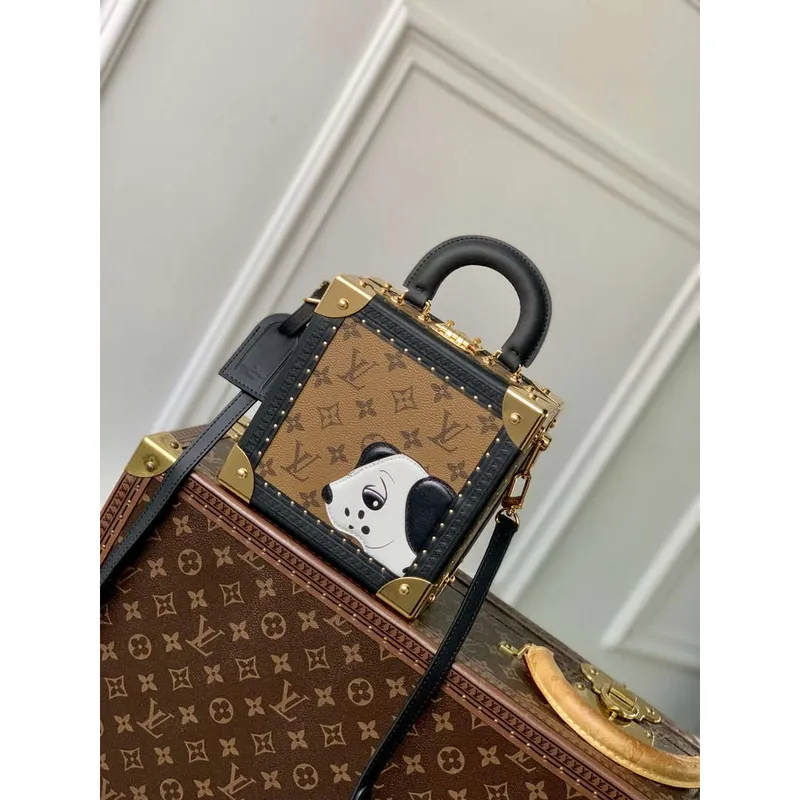 LV M11206 Louis Vuitton Mini Square Trunk Dalmatin Černý