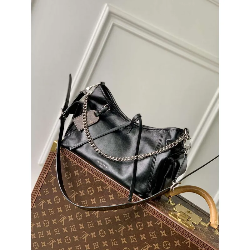 LV M24861 Louis Vuitton CarryAll Cargo PM Taška Černá