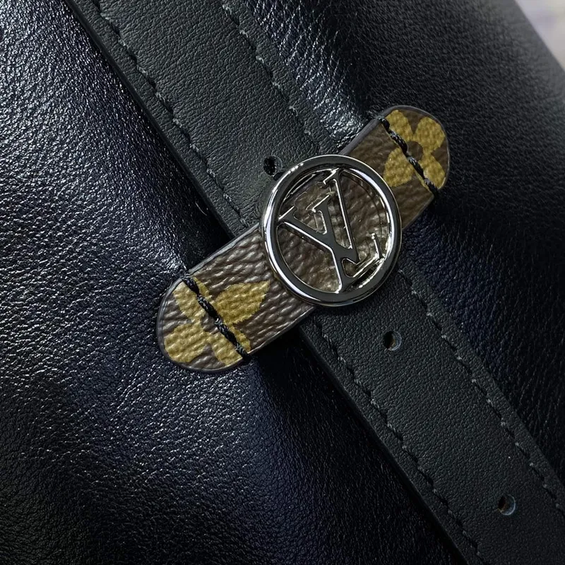 LV M25143 Louis Vuitton CarryAll Dark MM Taška Černá