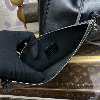 LV M25143 Louis Vuitton CarryAll Dark MM Taška Černá