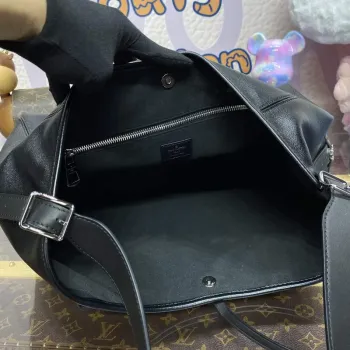 LV M25143 Louis Vuitton CarryAll Dark MM Taška Černá