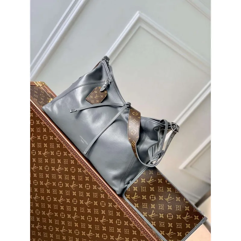 LV M12583 Louis Vuitton CarryAll Dark MM Taška Trianon Šedá