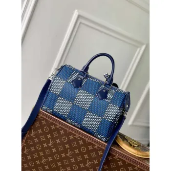 LV N40691 Taška Louis Vuitton Speedy 25 Bandoulière Modrá