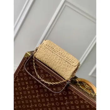 LV M25030 Louis Vuitton Twist West Bag Přírodní/Tan