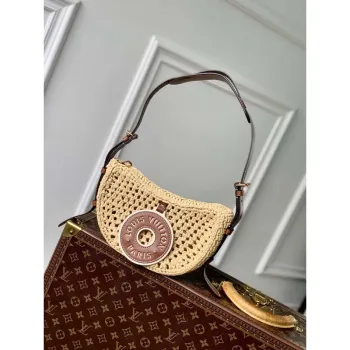LV M24811 Louis Vuitton Croissant MM Kabelka Přírodní/Tan