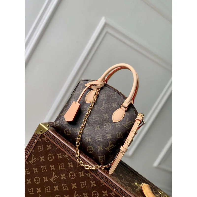 LV M12019 Louis Vuitton Lockit BB Knick Knack Taška Hnědá