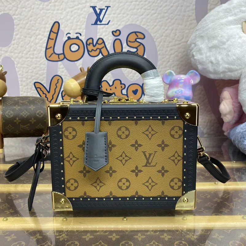 LV M47164 Louis Vuitton Petite Valise Monogram Reverse