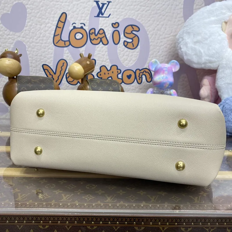 LV M25341 Louis Vuitton Low Key Cabas MM Taška off white