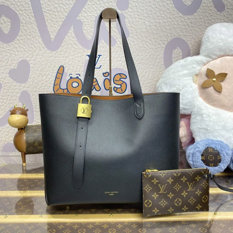 LV M25341 Louis Vuitton Low Key Cabas MM Taška Černá