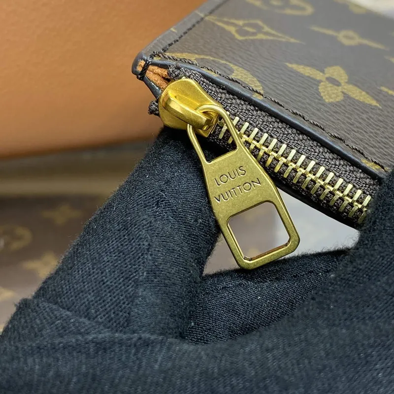 LV M25342 Louis Vuitton Low Key Cabas MM Taška Cognac Hnědá