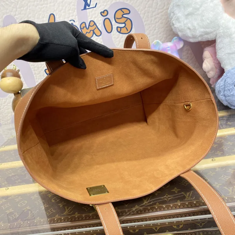 LV M25342 Louis Vuitton Low Key Cabas MM Taška Cognac Hnědá