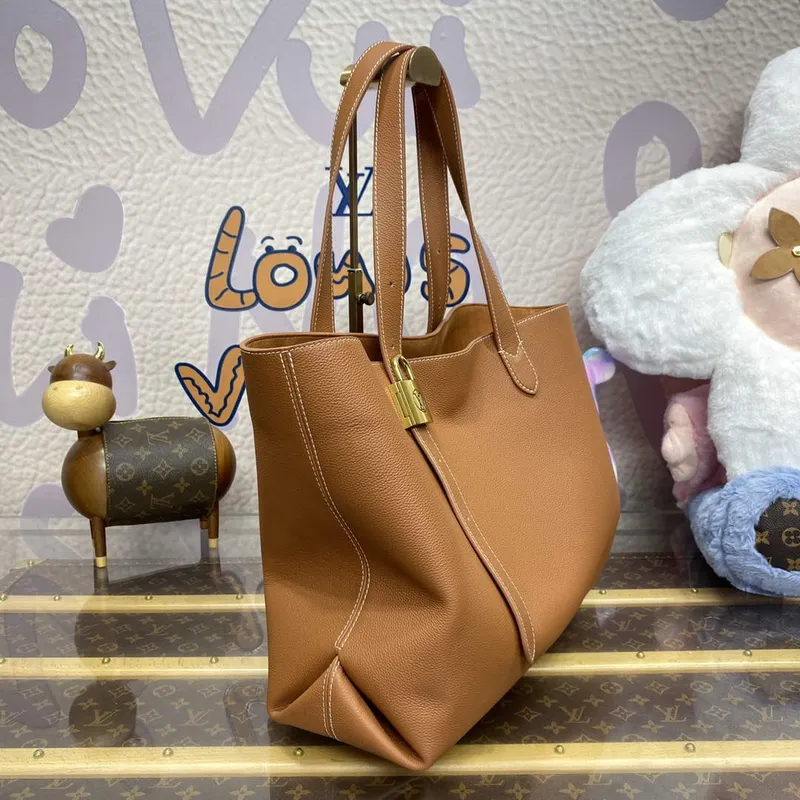 LV M25342 Louis Vuitton Low Key Cabas MM Taška Cognac Hnědá