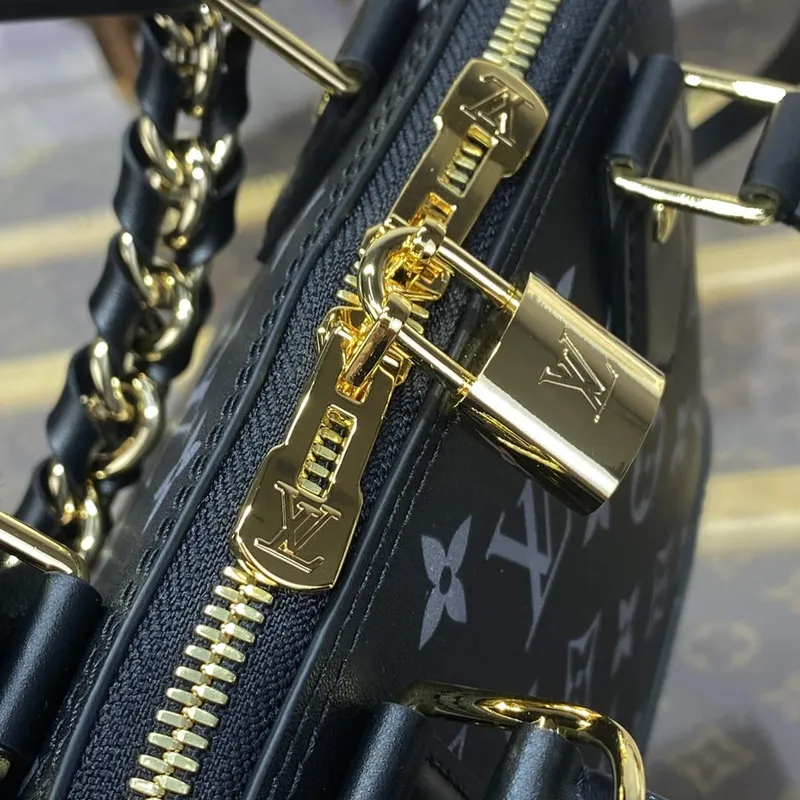LV M12289 Louis Vuitton Alma BB Kabelka z telecí kůže Černá