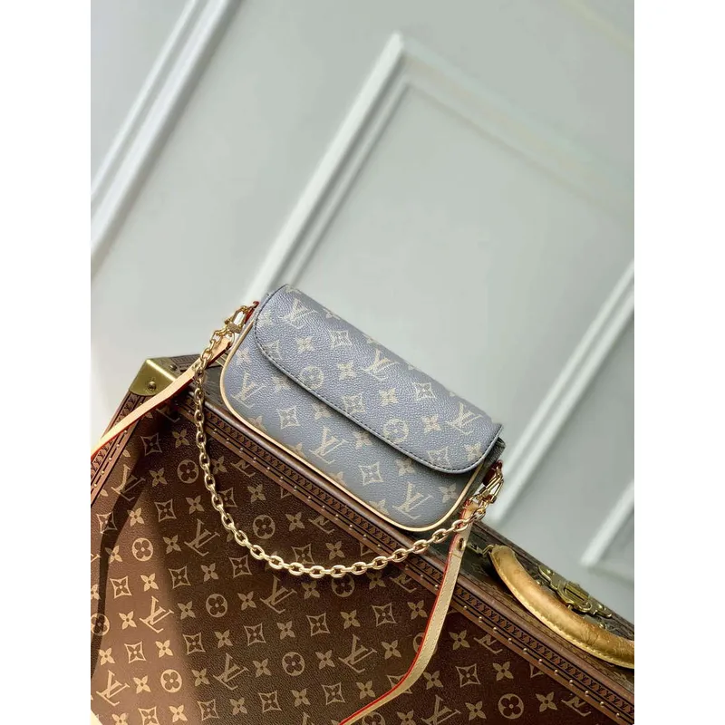 LV M12778 Peněženka na řetízku Louis Vuitton Ivy Taška Trianon Šedá