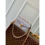 LV M12429 Louis Vuitton Pochette Métis East West Taška Trianon Šedá