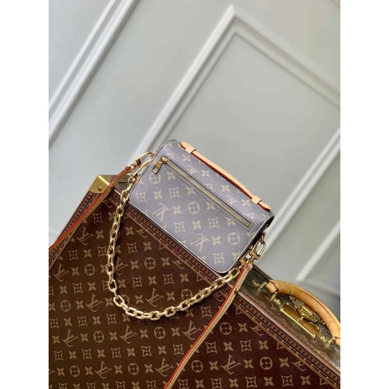 LV M12429 Louis Vuitton Pochette Métis East West Taška Trianon Šedá