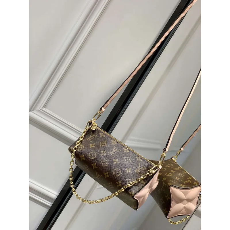 LV M11303 Louis Vuitton Bloom Pouch Bag Růžový Jasmin