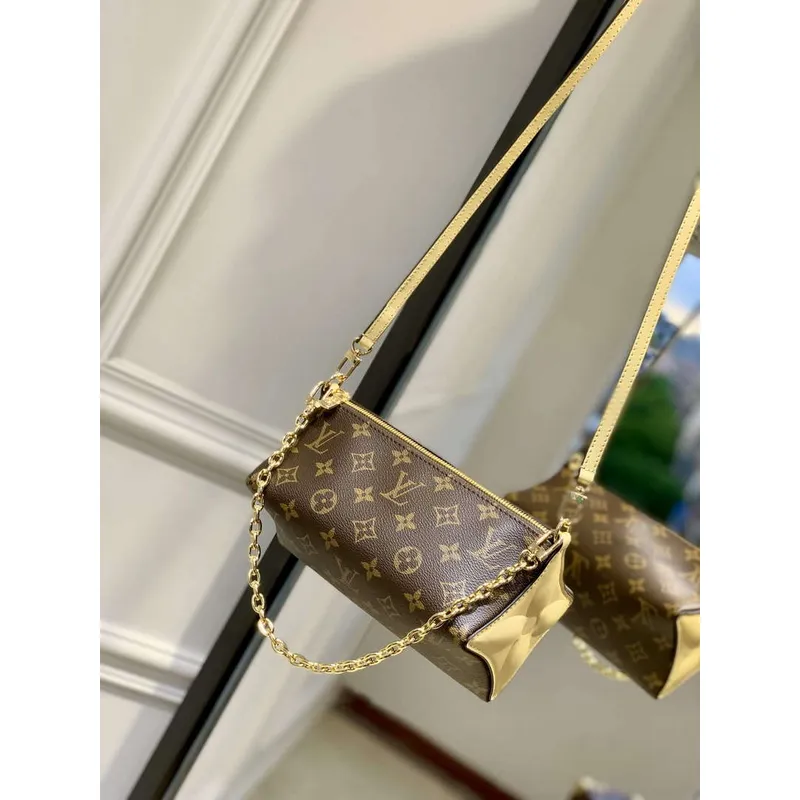 LV M11672 Louis Vuitton Bloom Pouch Bag Banánově žlutá