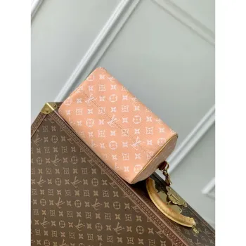 LV M24424 Louis Vuitton Speedy P9 Bandoulière 25 Monogram Taška Pastelová Broskev