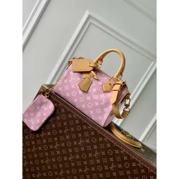 LV M24433 Louis Vuitton Speedy P9 Bandoulière 25 Monogram Taška Růžová
