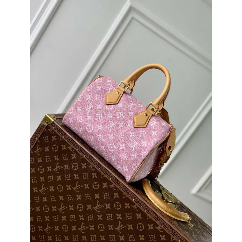 LV M24433 Louis Vuitton Speedy P9 Bandoulière 25 Monogram Taška Růžová