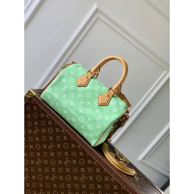 LV M24423 Louis Vuitton Speedy P9 Bandoulière 25 Monogram Taška Ovocná Zelená