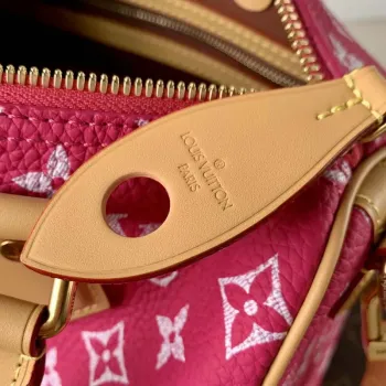 LV M11562 Louis Vuitton Speedy P9 Bandoulière 25 Monogram Taška Růžová Červená