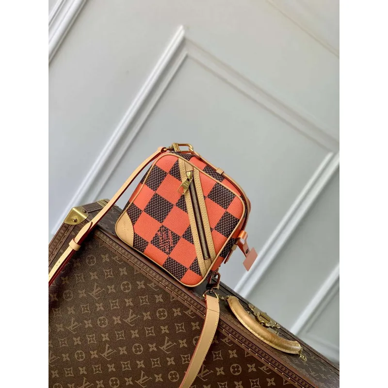 LV N40548 Louis Vuitton Šachová taška přes rameno oranžová