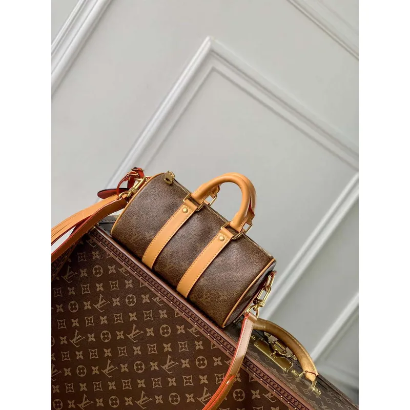 LV M11542 Louis Vuitton Keepall Bandoulière 25 Městská taška Hnědá