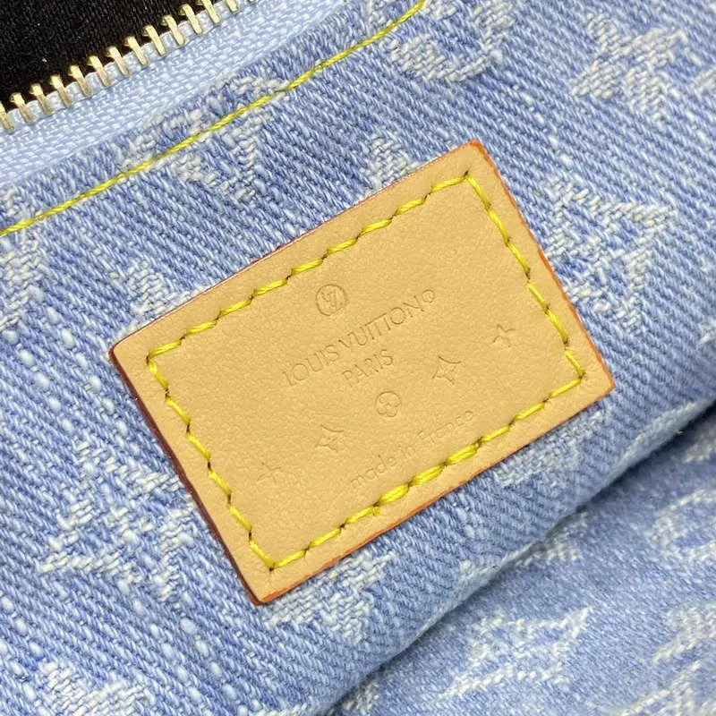 LV M83532 Louis Vuitton Liv Pochette Monogram Denim Taška Nebeská Modrá
