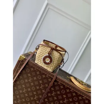LV M83521 Louis Vuitton Noé Kabelka Přírodní / Hnědá